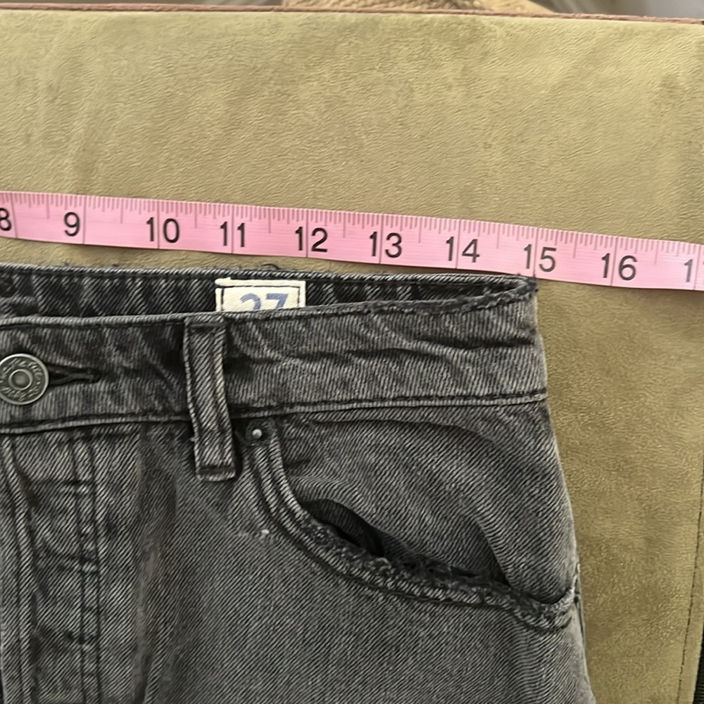We the Free Gray Denim Maxi Skirt‎ with Frayed Hem size 27 - Picture 7 of 9